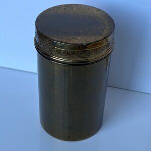 Vintage Brass Humidor Tobacco Tin Canister Bradley and Hubbard